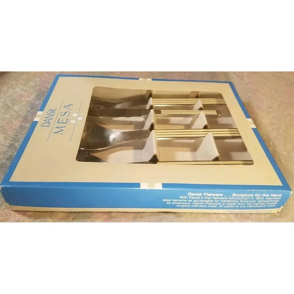 NEW IN BOX 1980's MESA WHITE by Dansk 4‎ Piece Completer Set Japan